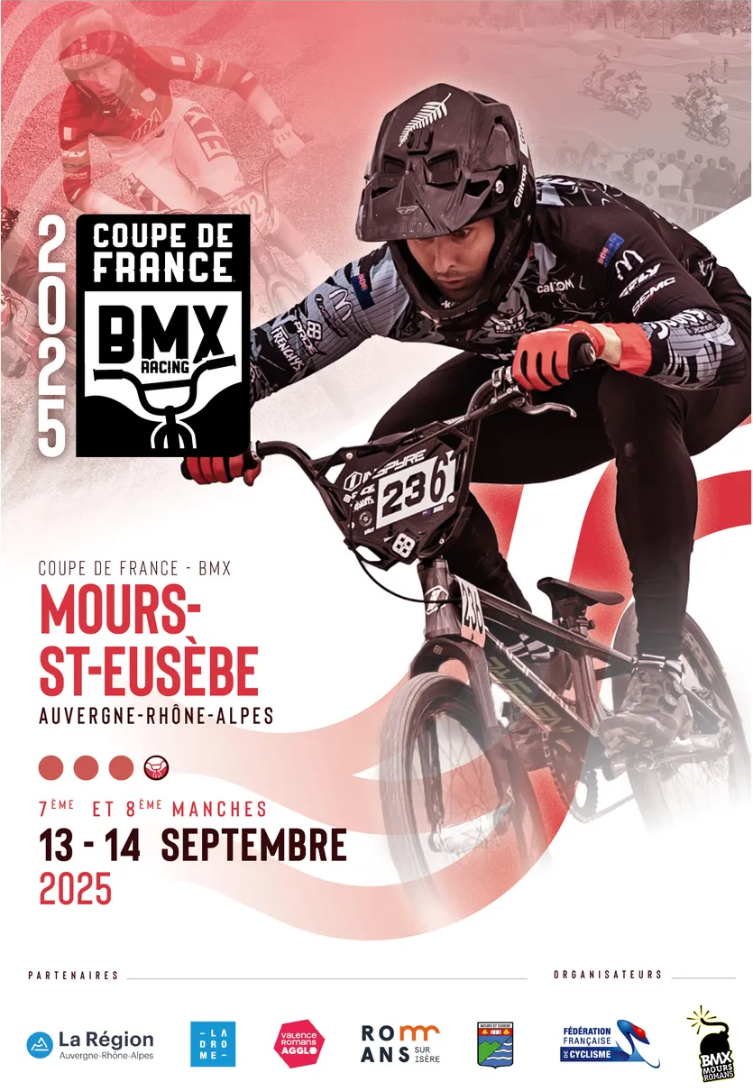 Affiche coupe de france BMX Race 2025 Sarrians