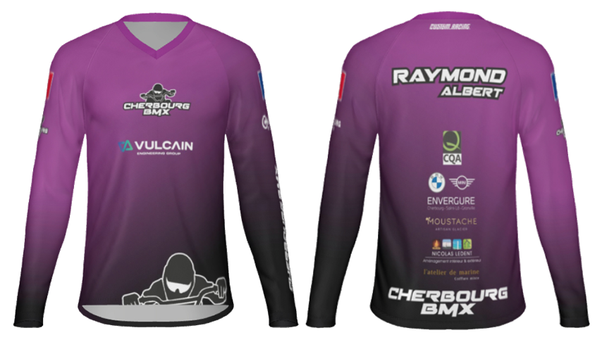 Maquette maillot Cherbourg BMX 2024
