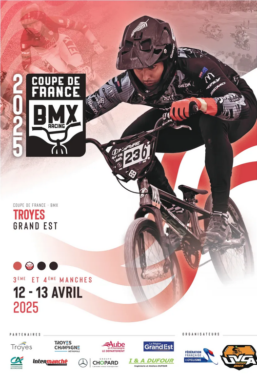affiche coupe de france BMX 2025 troyes